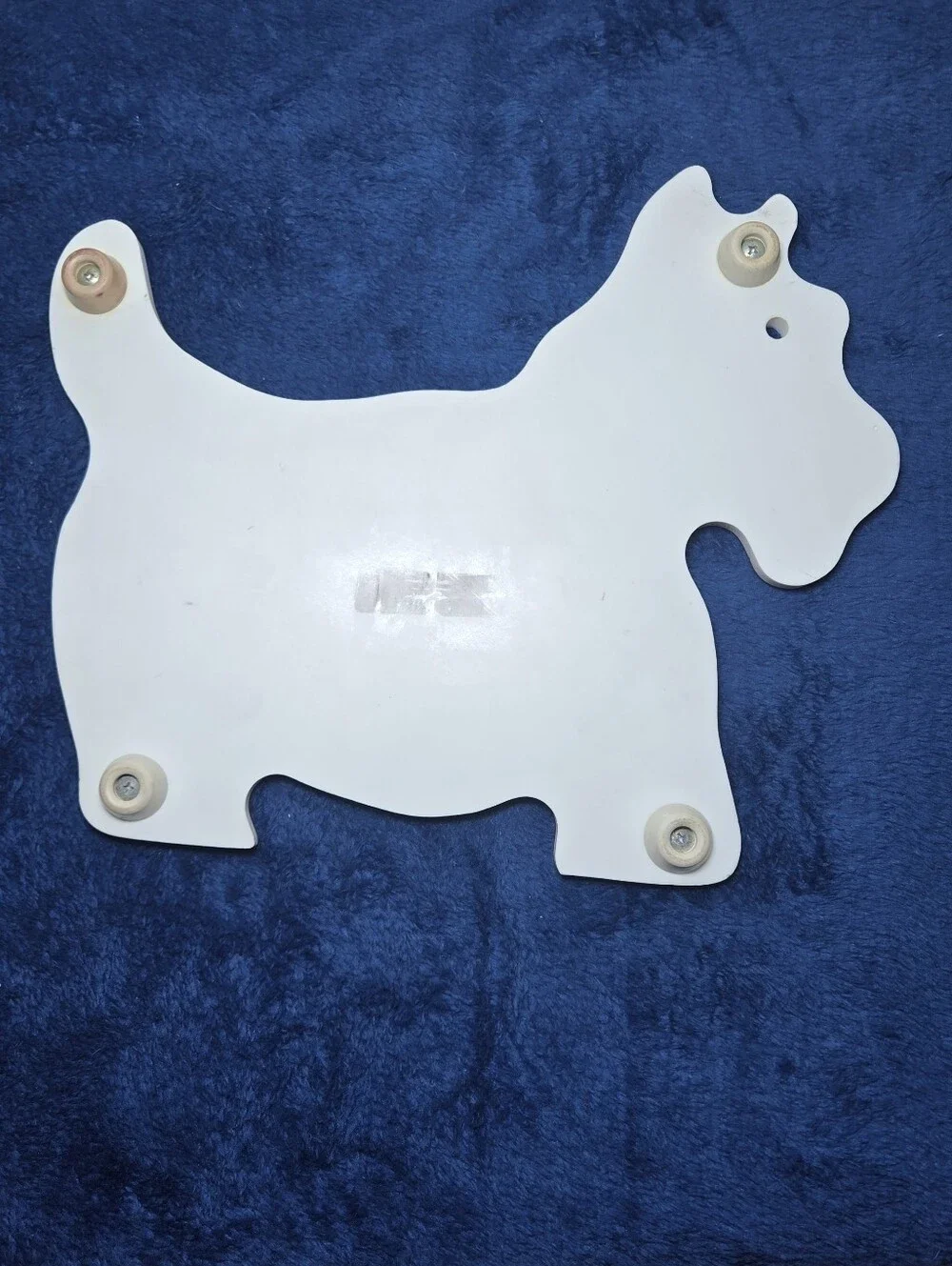 White Marble? Scottish Terrier Dog Cutout Cutting Board Trivet